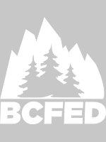 New BCFED white logo